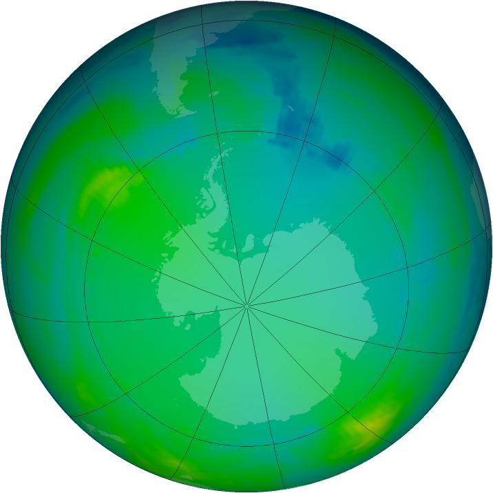 Ozone Map 1986-07-09